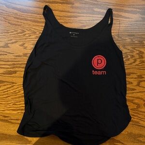 Pure Barre Black and Red Team Tank Top